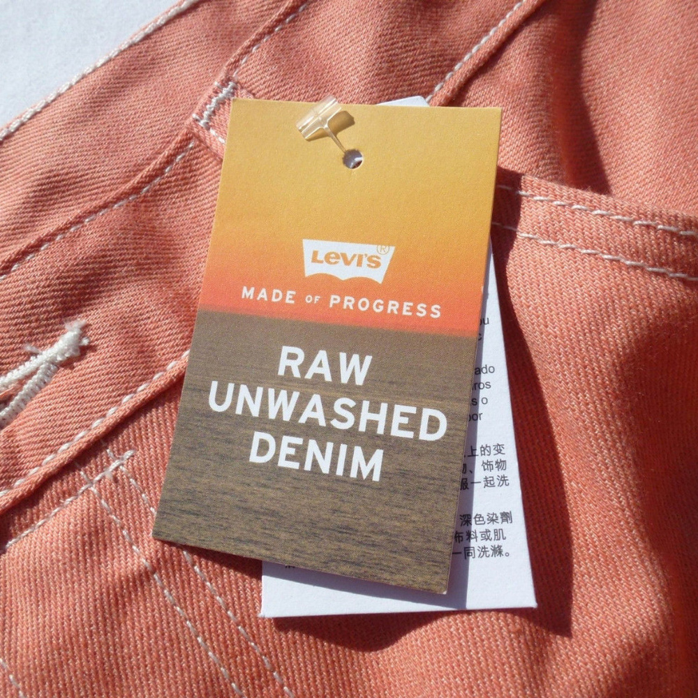 Levis 501 Raw Unwashed Shrink 2 Fit Button Jeans - Picture 5 of 6